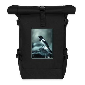 Elstern Elster - Rolltop Rucksack - Schwarz - Vorne