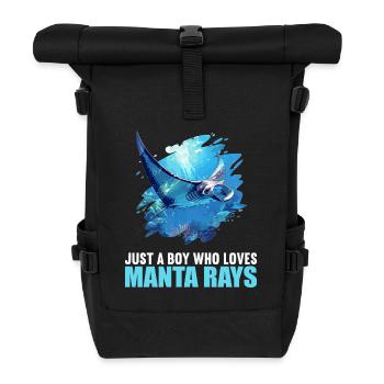 Manta Rays Manta Rays - Roll Top Backpack - black - Front