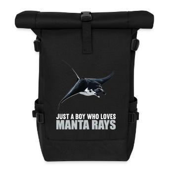 Manta Rays Manta Rays - Roll Top Backpack - black - Front