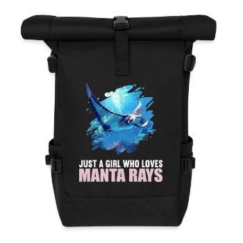 Manta Rays Manta Rays - Roll Top Backpack - black - Front