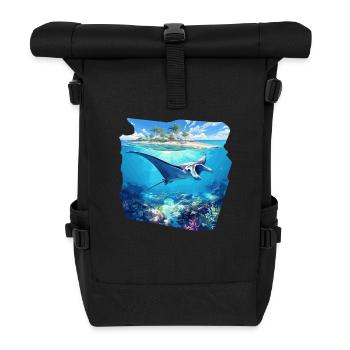Manta Rays Manta Rays - Roll Top Backpack - black - Front