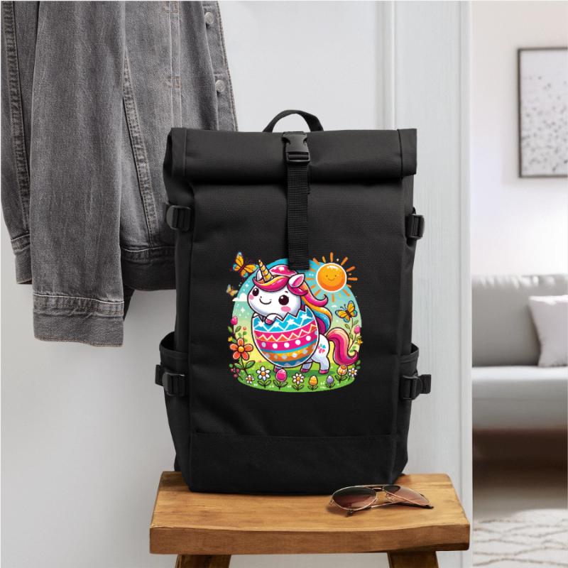 Easter Happy Easter Easter Bunny Easter Egg Spring Roll Top Backpack