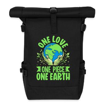 Un Amour, Une Terre - Sac à dos roll top - noir - Devant