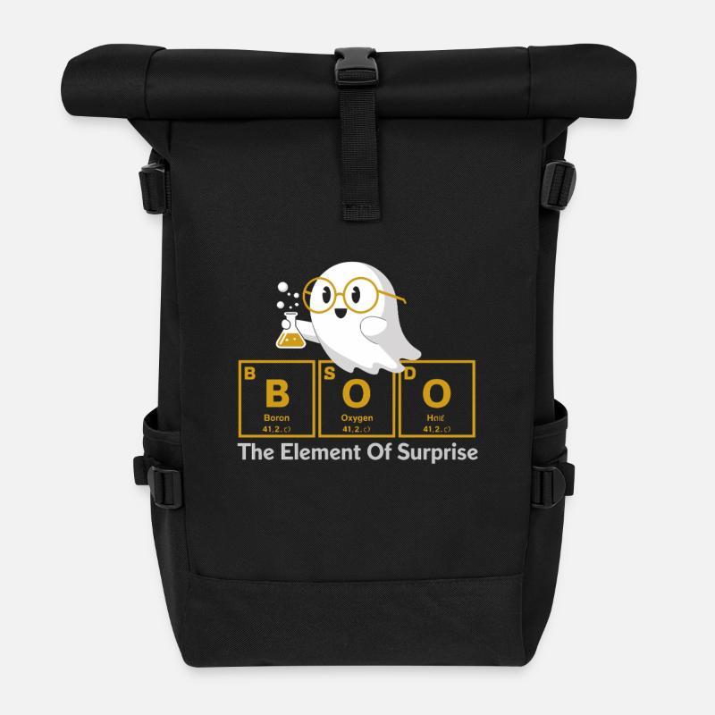 Boo Chemie Geist Periodensystem - Rolltop Rucksack - Schwarz