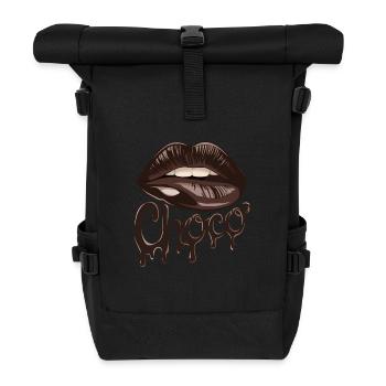 Chocolate Choco Lips Artwork pour - Sac à dos roll top - noir - Devant