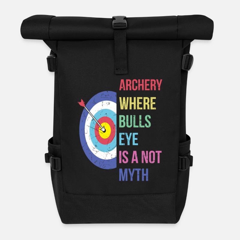 Bogenschießen Bogenschütze - Rolltop Rucksack - Schwarz
