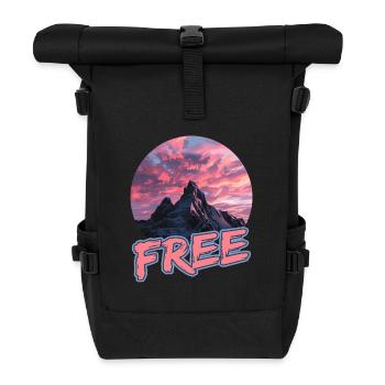 Adventurous Hiking Tours In The Mountains For - Roll Top Backpack - black - Front