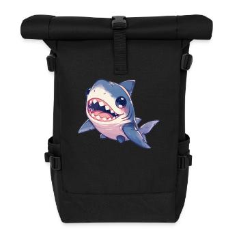 Haie Hai - Rolltop Rucksack - Schwarz - Vorne