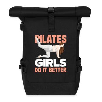 Les filles de Pilates le font mieux - Sac à dos roll top - noir - Devant