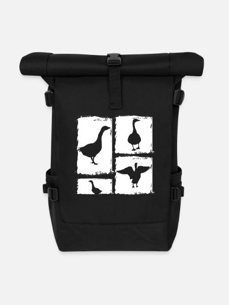 Gans - Rolltop Rucksack - Schwarz