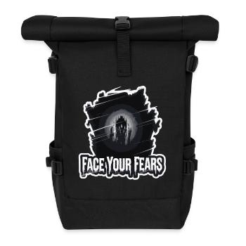 DEINE SCHLIMMSTEN ÄNGSTE - Rolltop Rucksack - Schwarz - Vorne