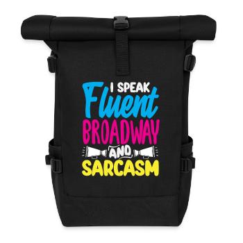 Amateur de comédie musicale : Je parle Broadway - Sac à dos roll top - noir - Devant
