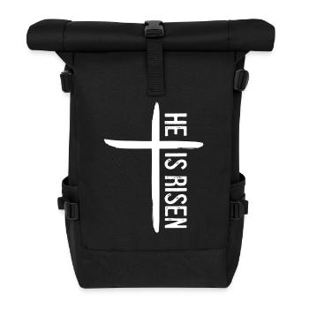 Il est ressuscité - Sac à dos roll top - noir - Devant