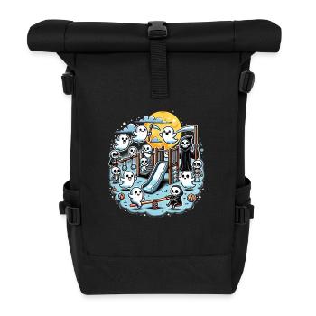 Geister Spielplatz Gruselige Halloween Party - Rolltop Rucksack - Schwarz - Vorne