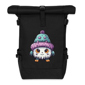 Winter Eskimo Baby Winterlich - Rolltop Rucksack - Schwarz - Vorne