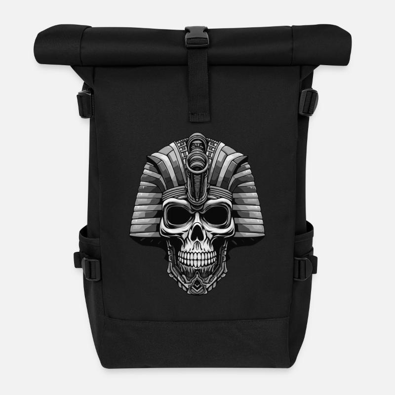 Crâne de pharaon - Sac à dos roll top - noir