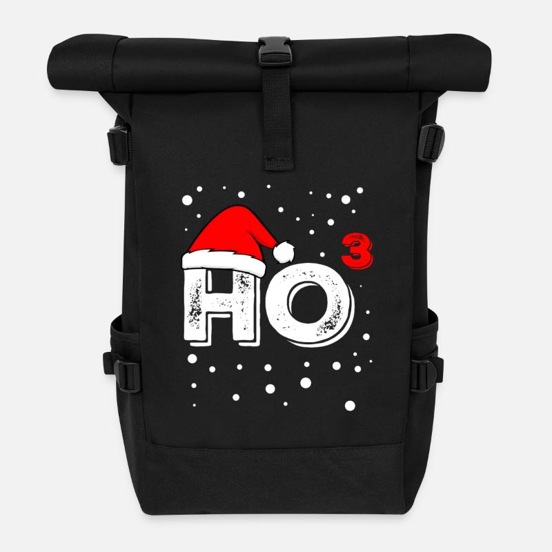 Ho hoch 3 haha Zeichenfläche 1 - Rolltop Rucksack - Schwarz