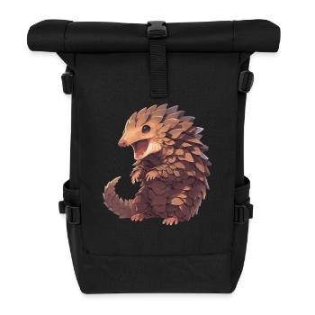 Pangolins Pangolin Pangolin - Roll Top Backpack - black - Front