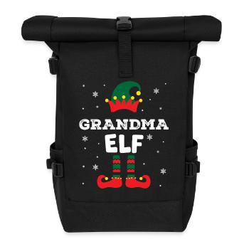 elf haha Zeichenfläche 1 Kopie 3 - Rolltop Rucksack - Schwarz - Vorne