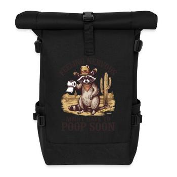 Intestin irritable Syndrom Cowboy Raton laveur Cowboy - Sac à dos roll top - noir - Devant