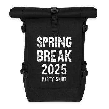Spring Break 2025 Party Shirt - Roll Top Backpack - black - Front