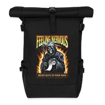 Intestin irritable Syndrom Faucheur IBS Goth Caca Humour - Sac à dos roll top - noir - Devant