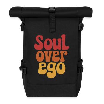 Soul Over Ego Inspiring Spirituality - Roll Top Backpack - black - Front