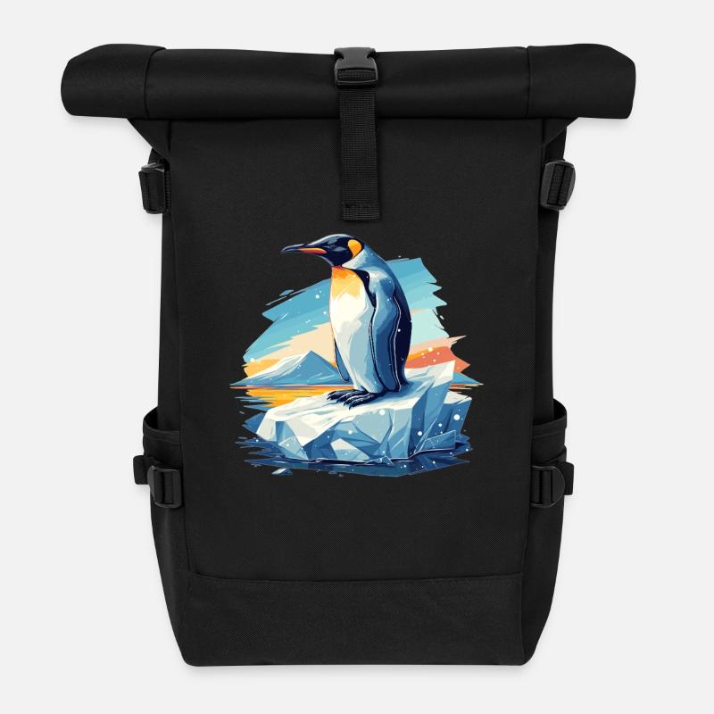 Pinguine Pinguin - Rolltop Rucksack - Schwarz