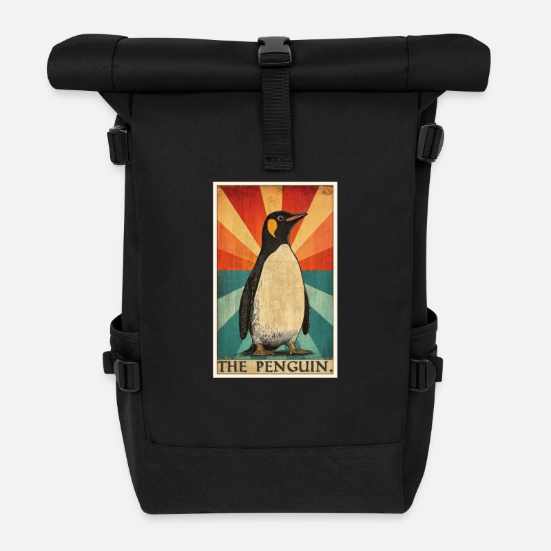 Pinguine Pinguin - Rolltop Rucksack - Schwarz