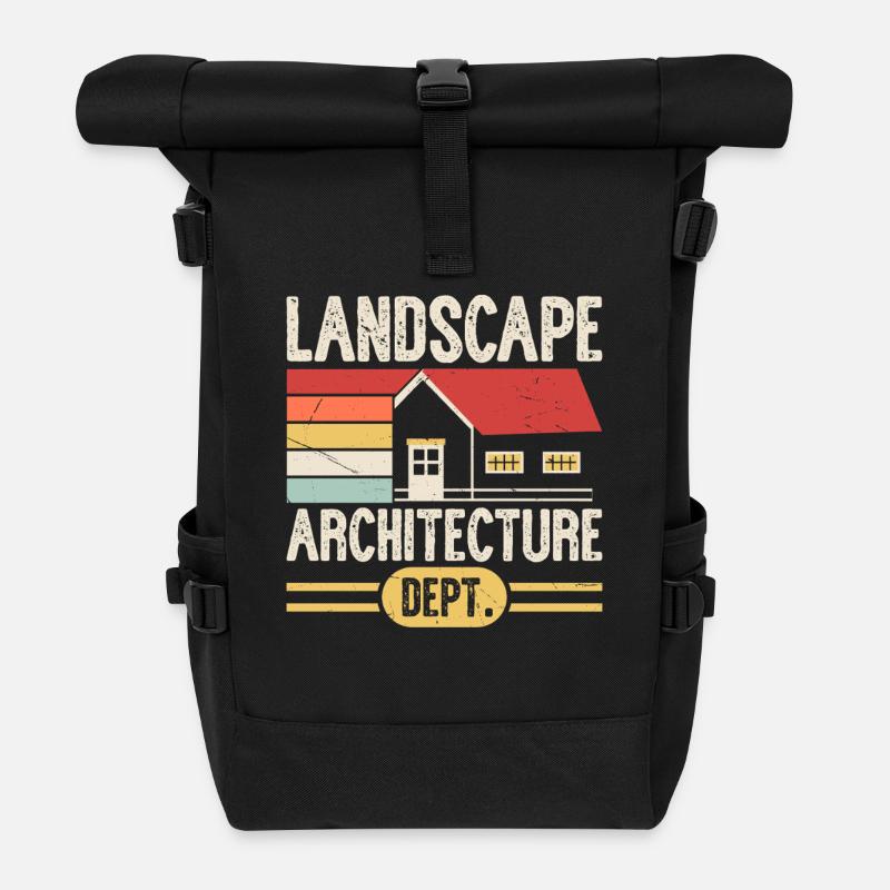 Architekt - Rolltop Rucksack - Schwarz