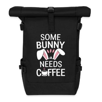 Café Pâques Dicton Café Lapin de Pâques - Sac à dos roll top - noir - Devant