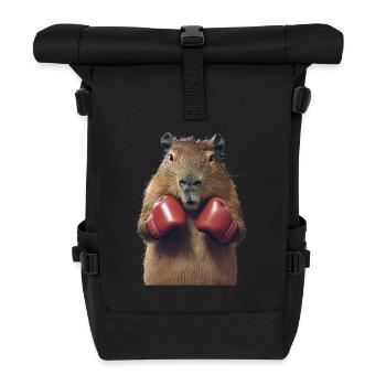 Wasserschwein - Rolltop Rucksack - Schwarz - Vorne