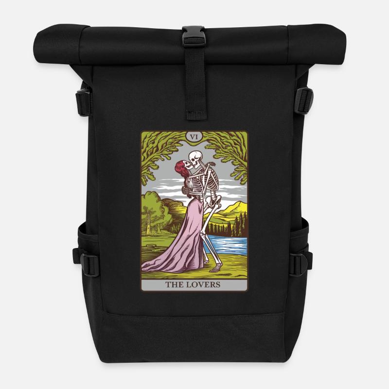 Tarotkarte - Rolltop Rucksack - Schwarz