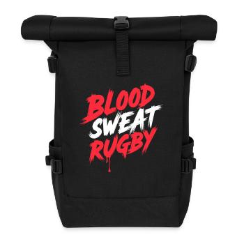 Joueuse de rugby Fan féminine Fan avec - Sac à dos roll top - noir - Devant