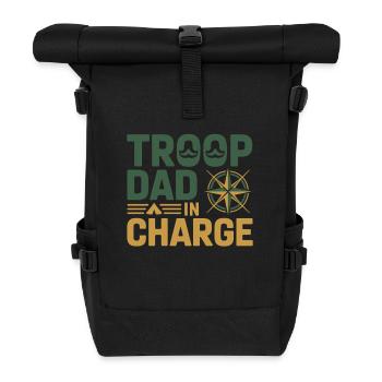 Dad Girl Scout Leader Proud Troop Support Scout - Rolltop Rucksack - Schwarz - Vorne