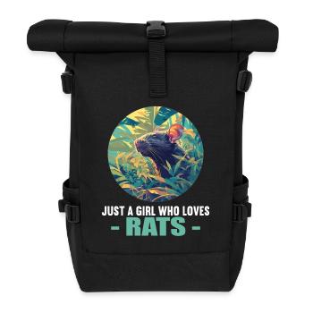 Rat Rat - Roll Top Backpack - black - Front
