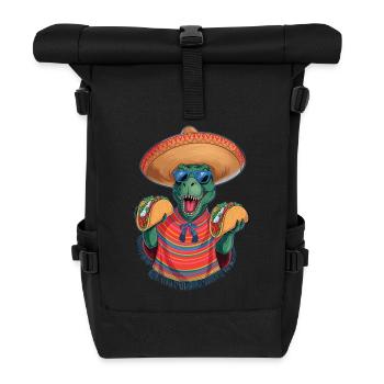Taco Rex – C’est l’heure de la fiesta ! - Sac à dos roll top - noir - Devant