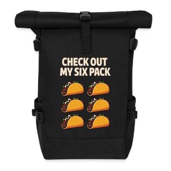 Mon pack de six est fait de tacos - Sac à dos roll top - noir - Devant