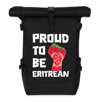 Stolz Eritreisch Zu Sein Statement - Rolltop Rucksack - Schwarz - Vorne