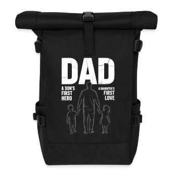 Papa – héros et premier amour - Sac à dos roll top - noir - Devant