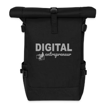 Digital Entrepreneur - Rolltop Rucksack - Schwarz - Vorne