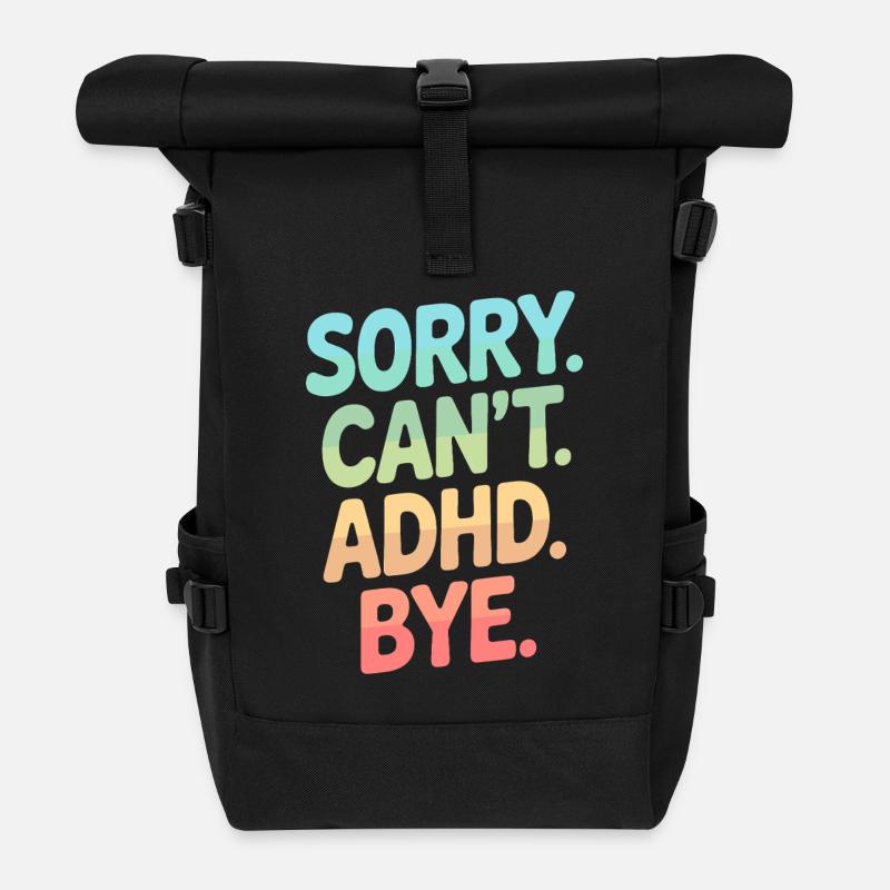 ADHS - Rolltop Rucksack - Schwarz