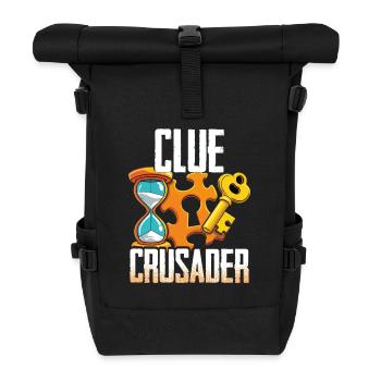 Escape Room Clue Crusader - Roll Top Backpack - black - Front