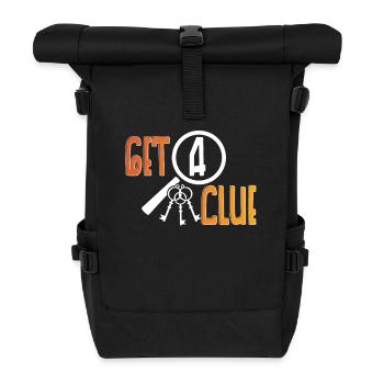 Escape Room Get A Clue - Roll Top Backpack - black - Front