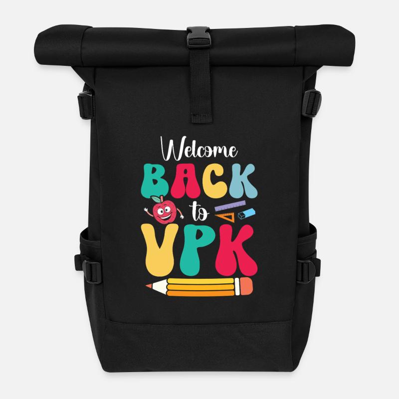 Welcome back to vpk - Roll Top Backpack - black