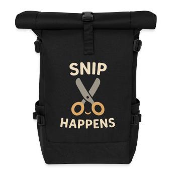 Snip Happens Coiffeur Disant Coupe De Cheveux Citation Amusante - Sac à dos roll top - noir - Devant