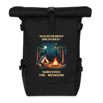 Succès débloqué Week-end de bushcraft Survivant - Sac à dos roll top - noir - Devant