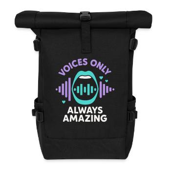 Das Chormitglied High School College Vocal - Rolltop Rucksack - Schwarz - Vorne