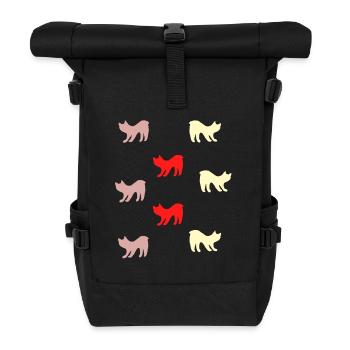 Cats without tails - Roll Top Backpack - black - Front