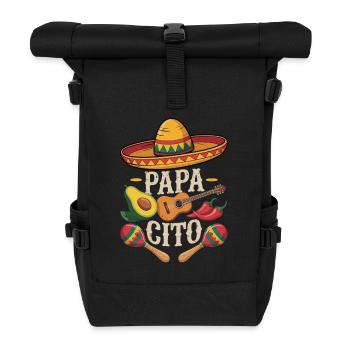 Papacito au piment - Sac à dos roll top - noir - Devant